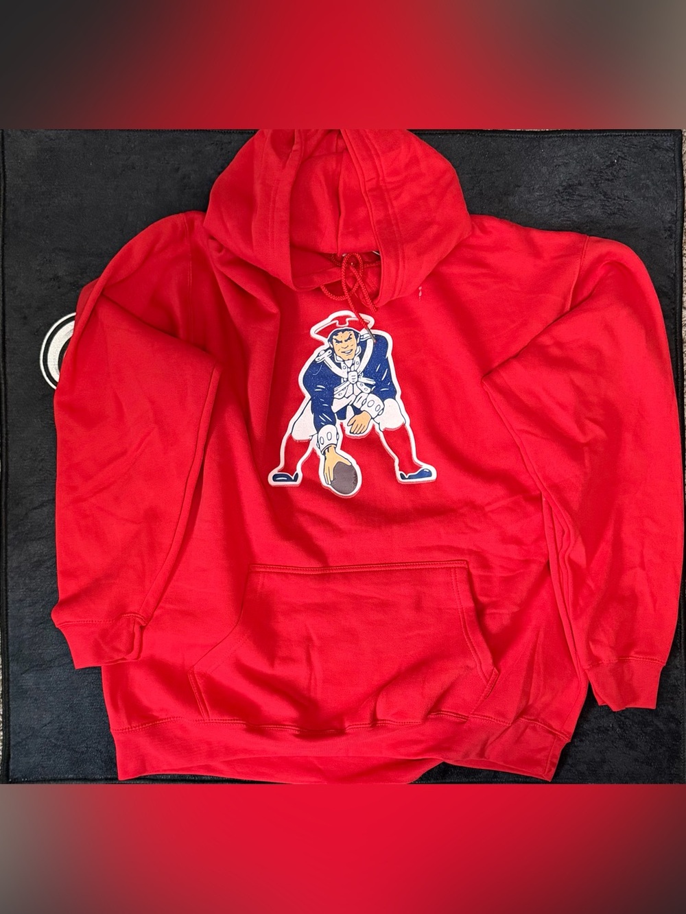 Fanatics New England Patriots Red Pullover Hoodie Men’s 2XL New Without Tags